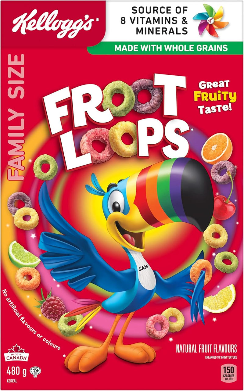 KELLOGG FROOT LOOPS FAM PK [480 GM]