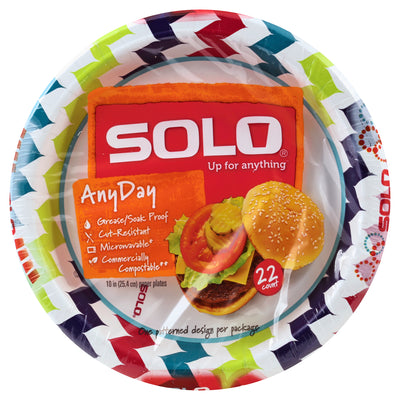 SOLO HD 10" PLATES DECO [22 PK]