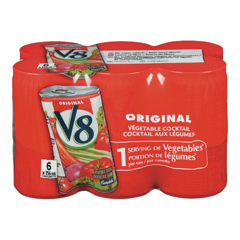 V-8 VEGETABLE JUICE 6x156ML [156 ml]