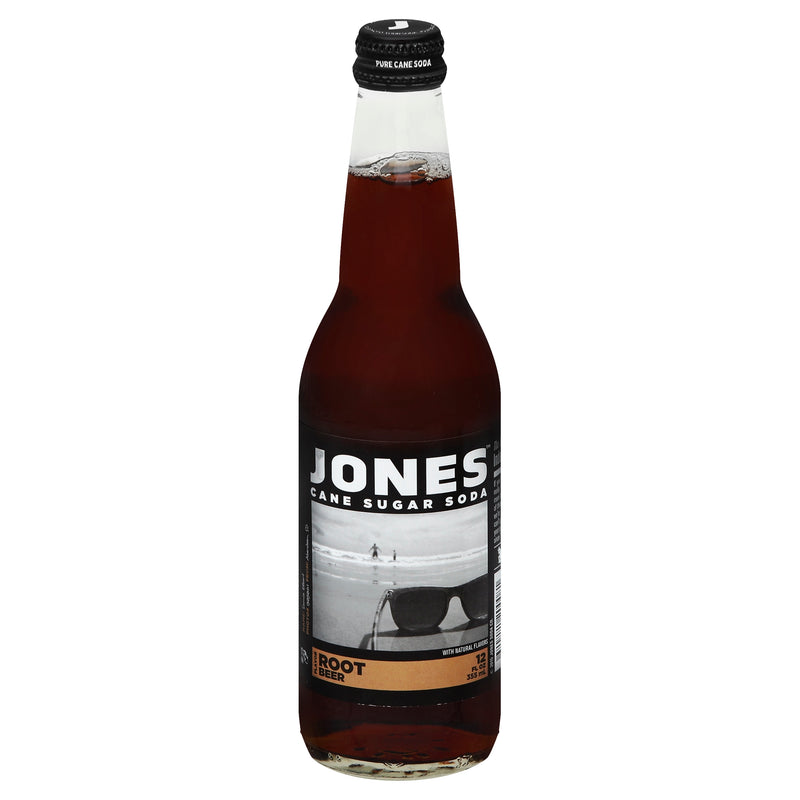 Jones Cane Sugar Root Beer Flavor Soda, 355 mL