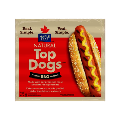 ML TOP DOG BBQ WIENERS [375 GM]