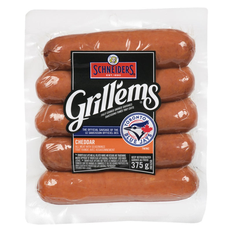 SCHN GRILLEM SMK CHED SAUS [375 GM]