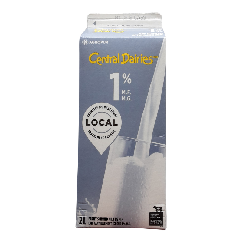 C/DAIRIES 1% MILK CARTON [2 LT]
