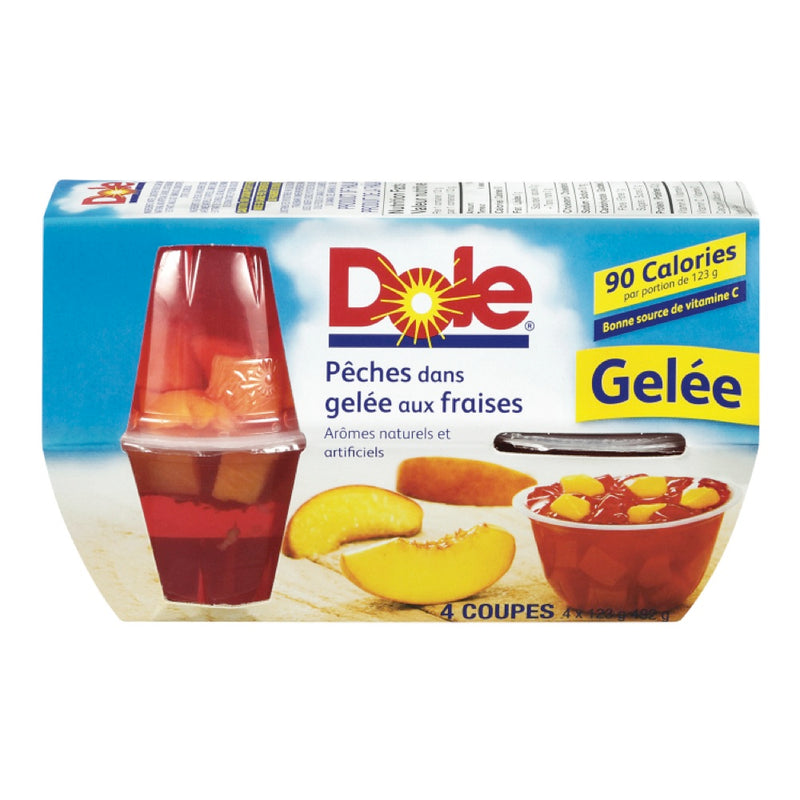 DOLE PEACHES STRAWBERRY [4 PK] - 2 for $6.00
