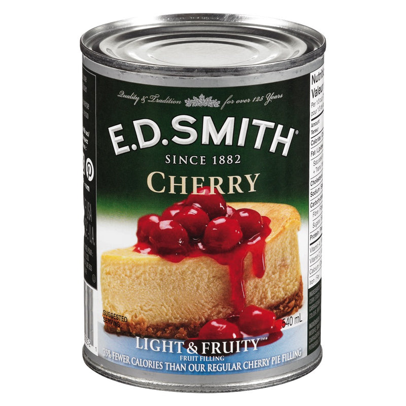 ED SMITH CHERRY LIGHT PIE FILL [540 ml]