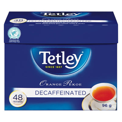 TETLEY ORANGE PEKOE DECAF TEA [48 PK]