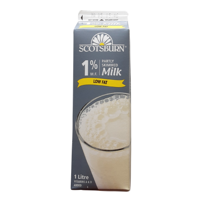 SCOTSBURN MILK 1% CARTON [1 LT]