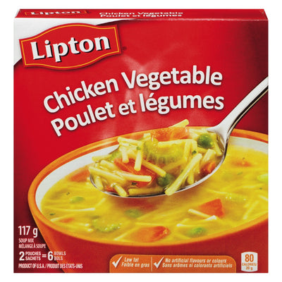 LIPTON CHICKEN VEG NDL SOUP [2 PK] - 2 for $5.00