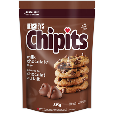 HERSHEY CHIPITS MILK CHOCOLATE [835 GR]