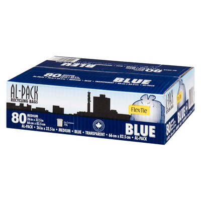 AL-PACK FLEXTIE BLUE BAGS [80 PK]