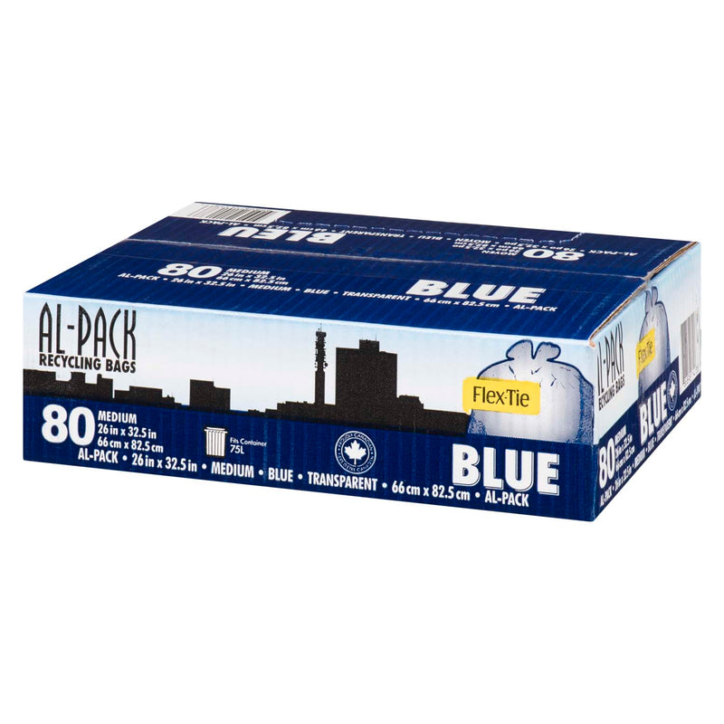 AL-PACK FLEXTIE BLUE BAGS [80 PK]