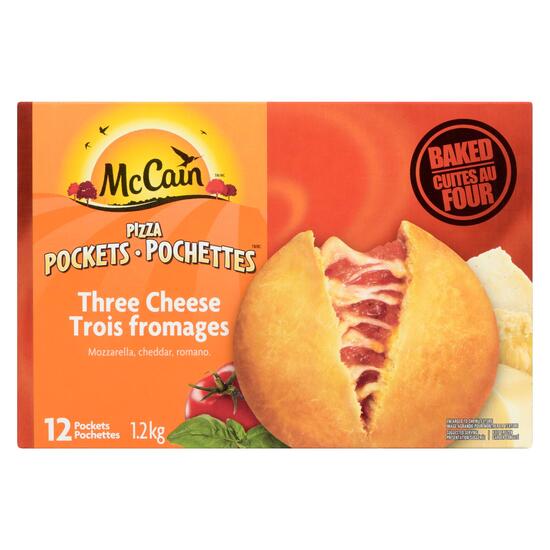 McCAIN PIZZA POCKET 3 CHS 12PK [1.2 kg]
