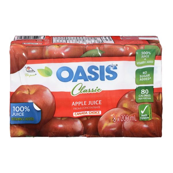 OASIS PURE APPLE JUICE [8 PK]