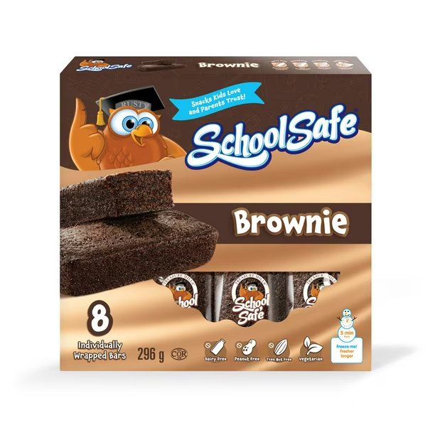 SCHOOLSAFE TM BROWNIE BAR [8 PK]