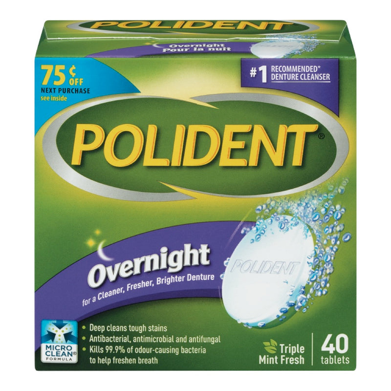 POLIDENT OVERNIGHT [40 PK]
