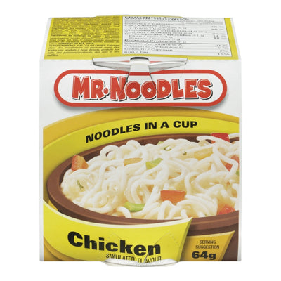 MR NOODLE CUP CHICKEN [64 gm] - 4 for $5.00