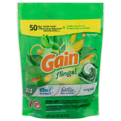 GAIN FLINGS ORGL DETERGENT HE [31 CT]