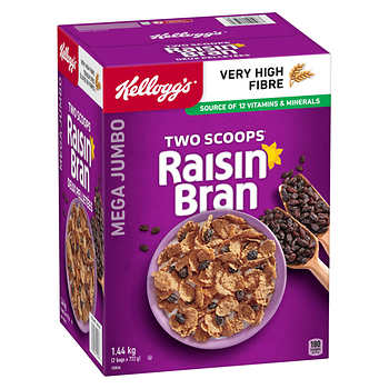 KELLOGG TWO SCOOPS RAISIN BRAN [1.44 kg]