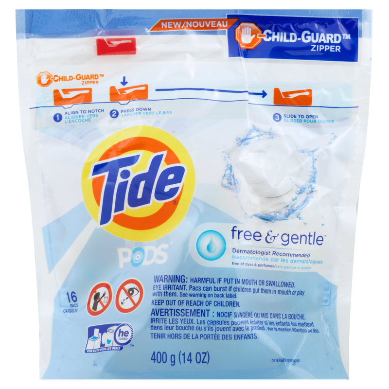TIDE PODS FREE & GENTLE [16 CT]