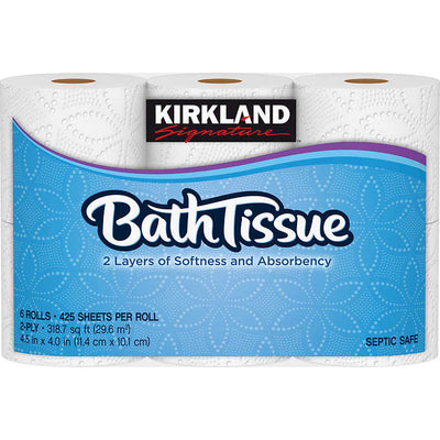 KIRKLAND BATHROOM TISSUE [6 RL]