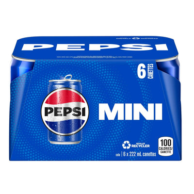 PEPSI MINI CANS [6 PK] - 2 for $9.00