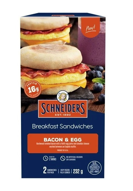 SCHNEIDER BACON  EGG CHS SANDW [232 GR]