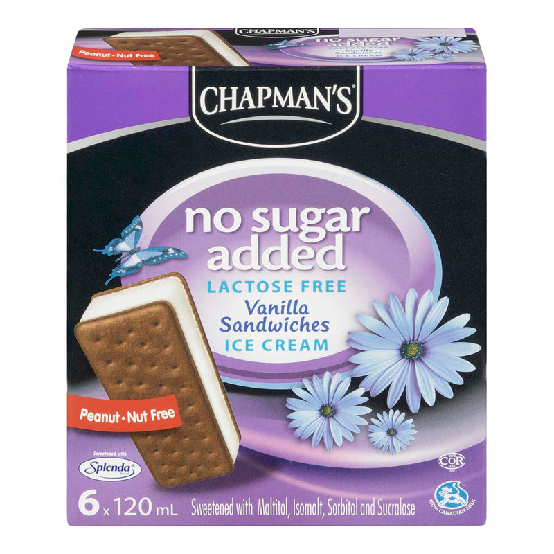 CHAPMANS NO SUGAR SANDWICH [6 PK]