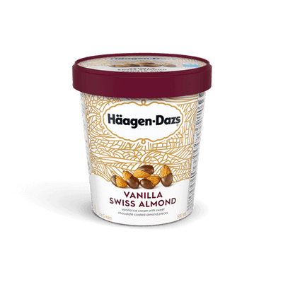 HD VAN SWISS ALMOND ICE CREAM [450 ml]
