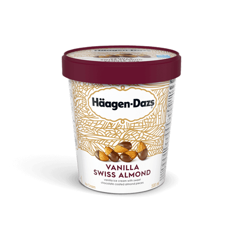 HD VAN SWISS ALMOND ICE CREAM [450 ml]