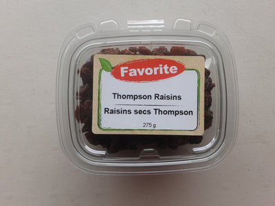 FAVORITE THOMPSON RAISINS [275 g]