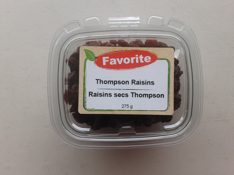 FAVORITE THOMPSON RAISINS [275 g]