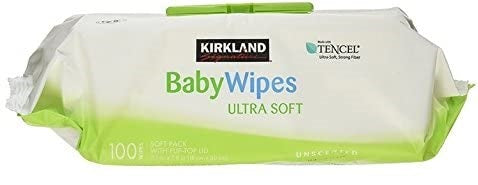 KIRKLAND BABY WIPES FRAG FREE [100 PK]