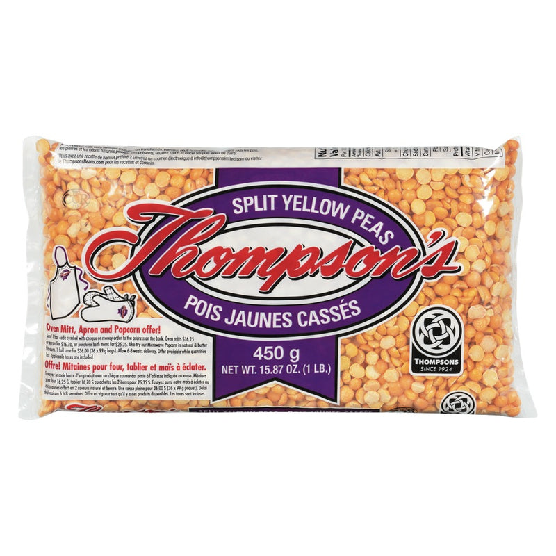 THOMPSON SPLIT YELLOW PEAS [450 GM]
