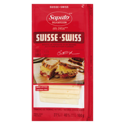 SAPUTO SLICED CHEESE SWISS [160 GM]