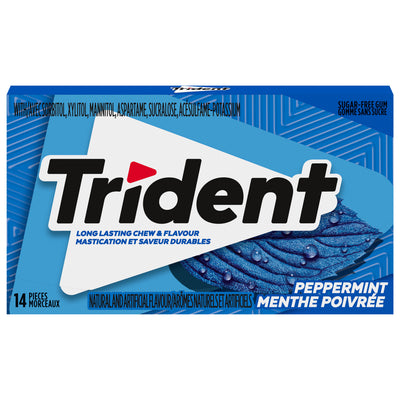 TRIDENT SLB PEPPERMINT SGL [14 PK]