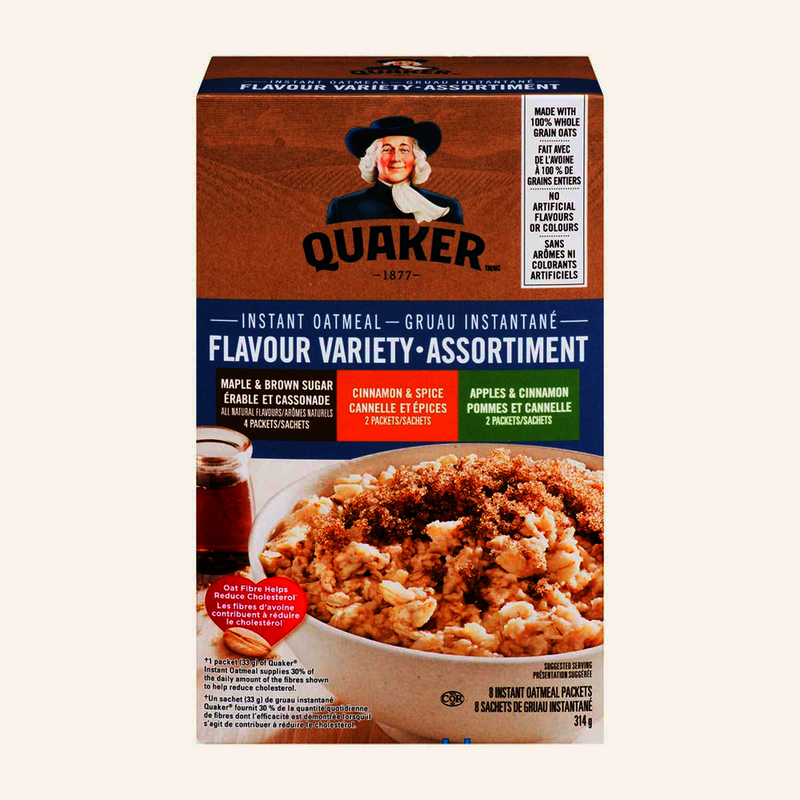 QUAKER 3 FLAVOUR INST OATMEAL [314 GR]