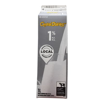 CENTRAL DAIRIES 1% MILK [1 LT]