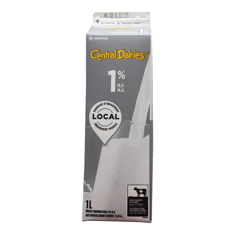 CENTRAL DAIRIES 1% MILK [1 LT]