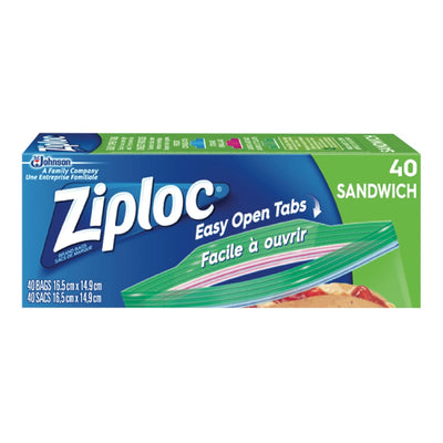 ZIPLOC SANDWICH BAGS [40 PK]