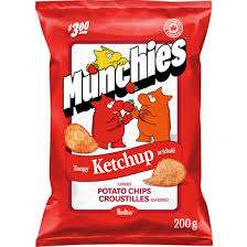 MUNCHIES TANGY KETCHUP CHIPS [200 GR]