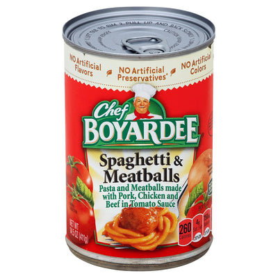 CHEF BOYARDEE SPAG M/BALL [425 GM] - 2 for $5.00