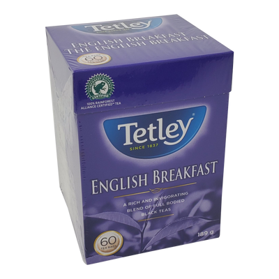 TETLEY ENGLISH BREASKFAST TEA [60 PK]