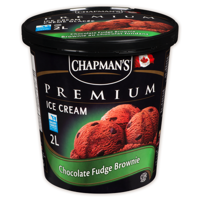 CHAPMANS PREM CHOC FUDGE [2 LT]