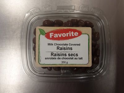 Favorite Milk Chocolate Covered Raisins, 350 g