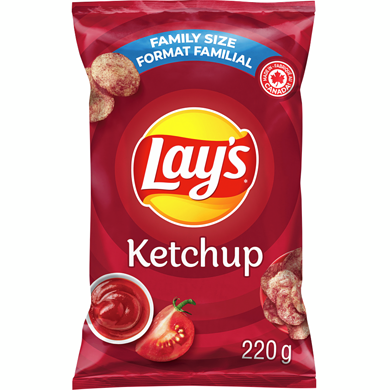 LAYS KETCHUP CHIPS [220 GR] - 2 for $8.50