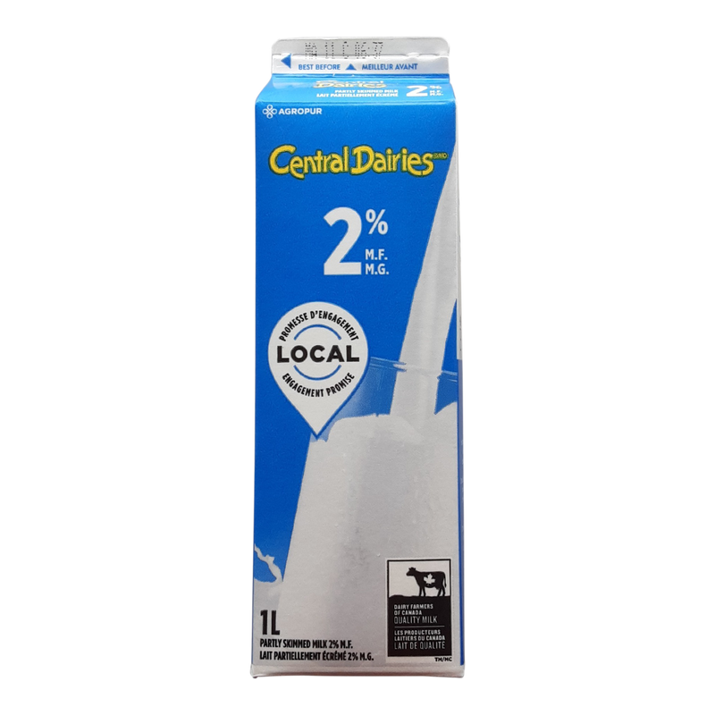 CENTRAL DAIRIES 2% MILK [1 LT]