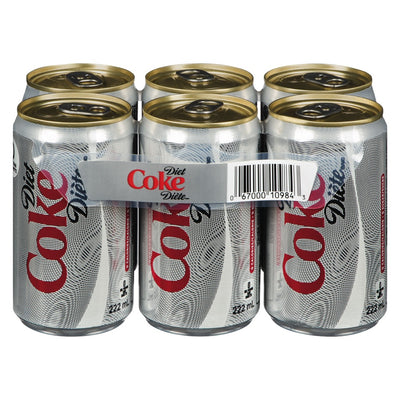 DIET COKE SLEEK MINI CANS [6 PK]