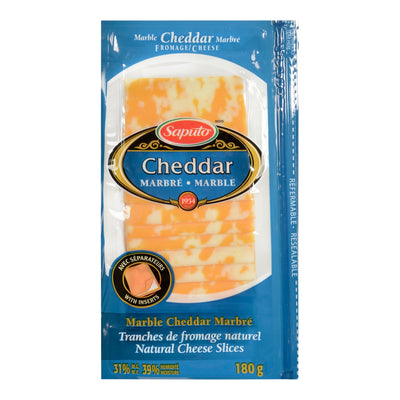 SAPUTO SLICED MARBLE CHEDDAR [180 GM]