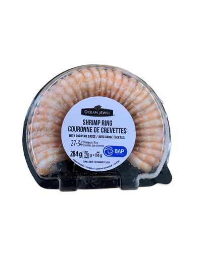 COOKED SHRIMP RING W/SAUCE [284 GR]