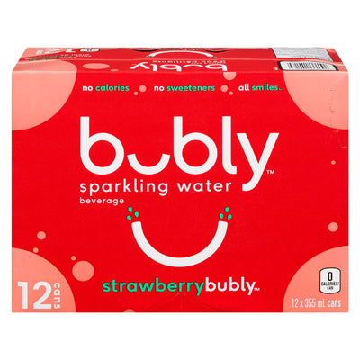BUBLY STRAWBERRY WATER [12 PK] - 2 for $16.00